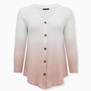 Torrid Ombre Button Down Light Sweater